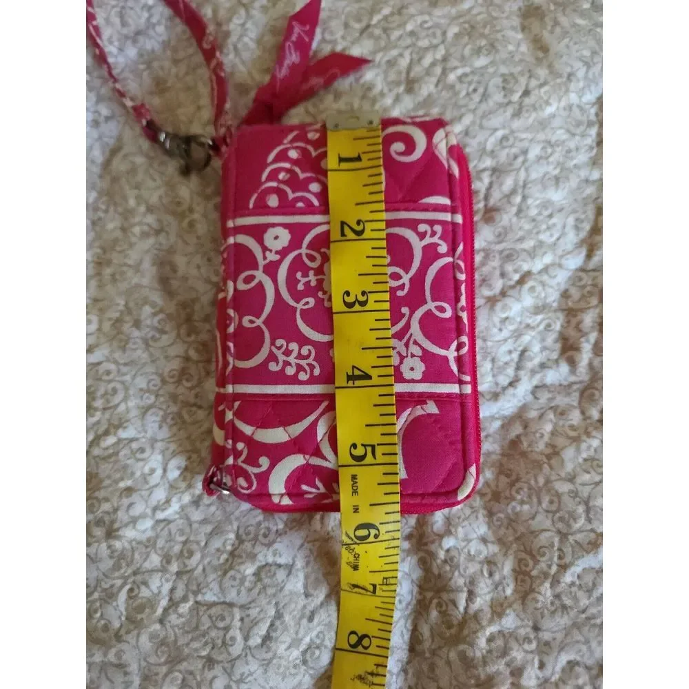 Vera Bradley Women's Twirly Birds Pink Wristlet Wallet Phone Card Case Cotton‎
